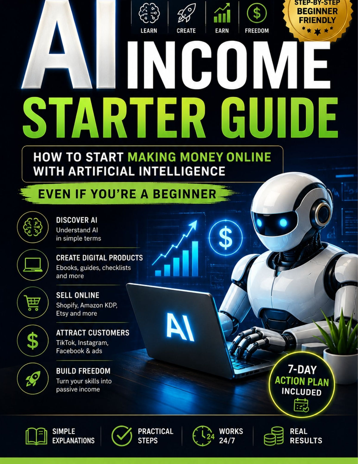 AI Income Starter Guide: A Beginner's Blueprint to Making Money with Artificial Intelligence